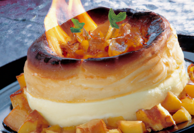 Savarin flambé