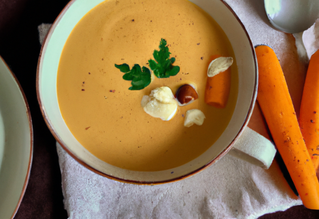 Velouté de carottes aux châtaignes