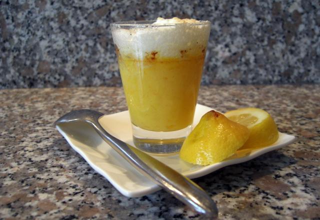 Crème de citron meringuée en verrine