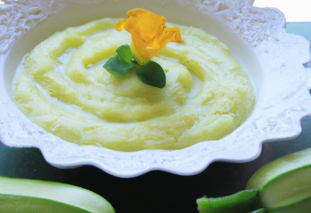 Purée de courgette au comté