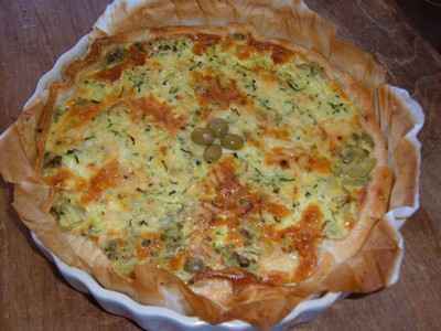 Tarte aux courgettes crémeuse