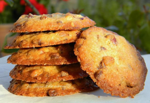 Cookies aux noisettes et chocolat