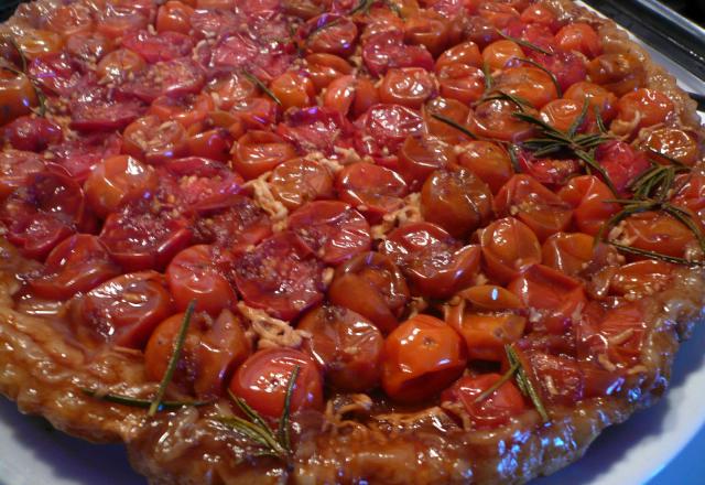 Tarte tatin de tomates cerises