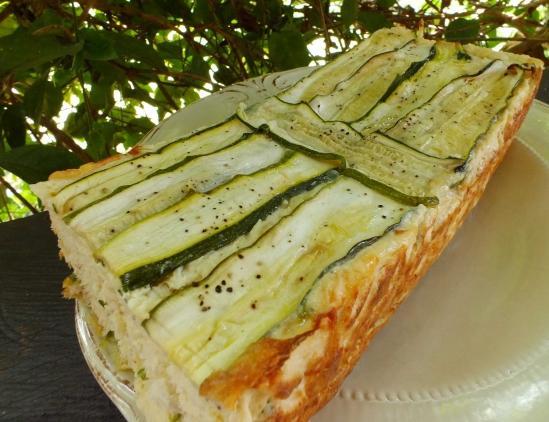 Cake au saumon, au cabillaud et aux courgettes