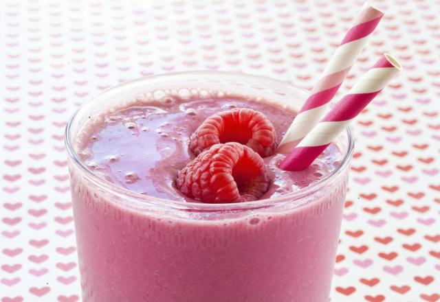 Smoothie aux framboises