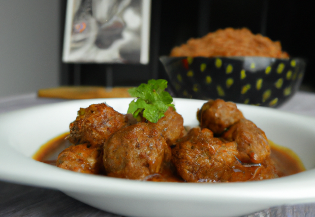 Boulettes de porc aux cacahuetes