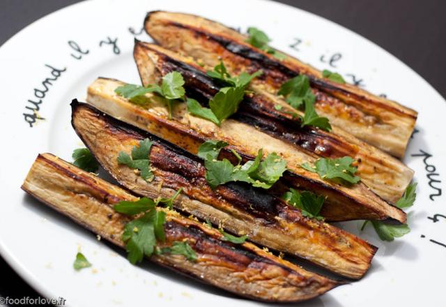 Confit d'aubergines aux légumes