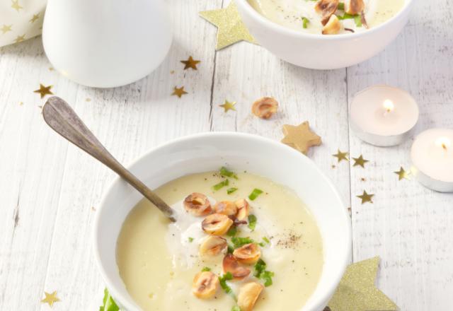 Velouté de panais aux noisettes grillées