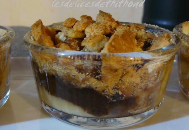 Crumble banane chocolat et petits-beurre