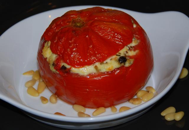 Tomates à la brousse et aux épices