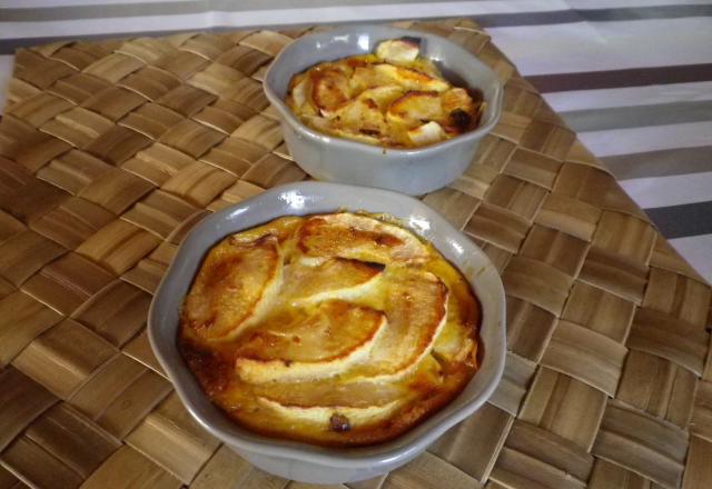 Gratins de pomme à la vanille