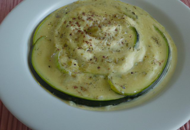 Courgettes à la crème micro-ondes