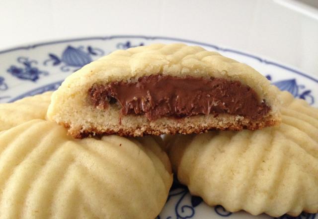 Sablés fourrés au chocolat