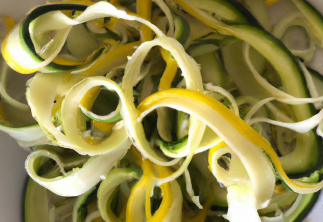 Tagliatelles de courgettes fraîcheur