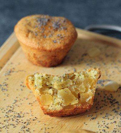 Cake à l'ananas confit et au pavot