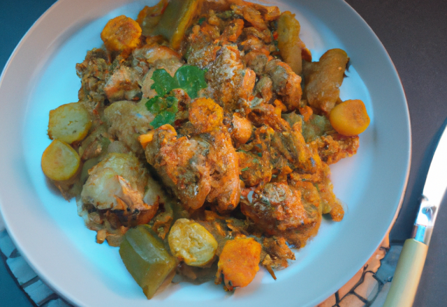 Cari de poulet aux épices, gingembre et clou de girofle