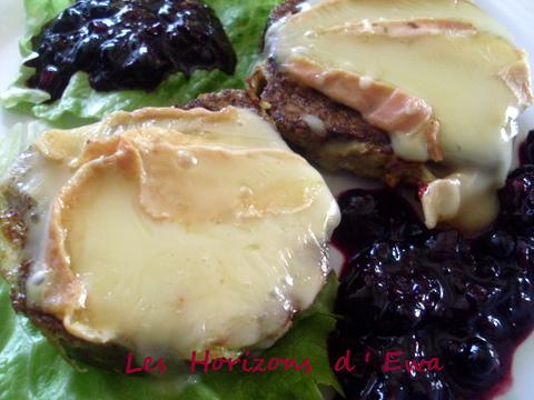 Pain d'épices perdu à l'Epoisses et compotée de cassis