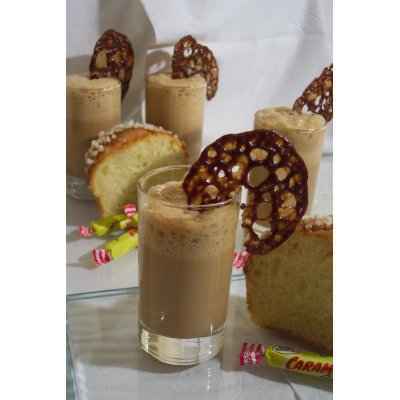 Cappucino de carambar et sa brioche à la fleur de sel