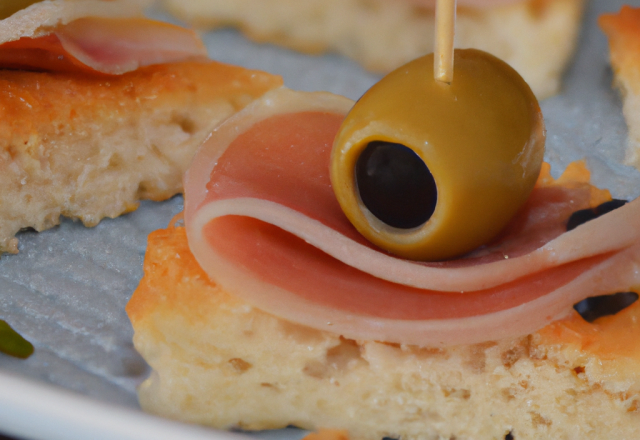 Cake salé au jambon et aux olives pour l'apéritif