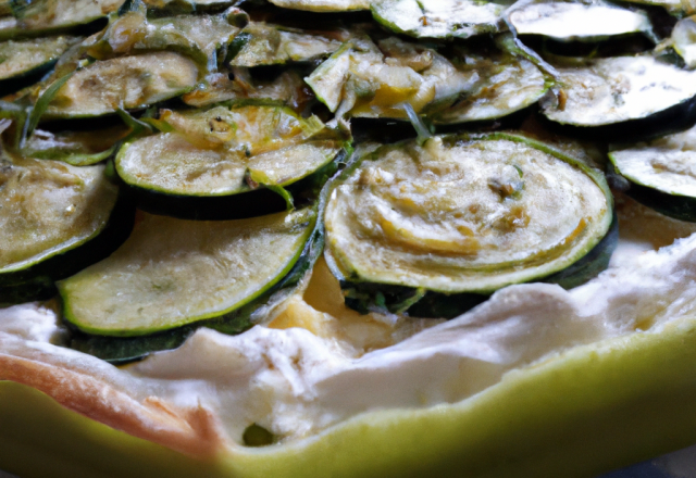 Tarte courgette et chèvre frais