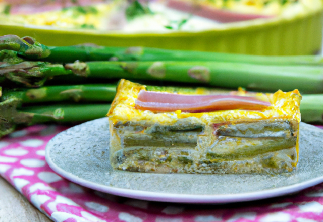 Clafoutis asperge et thon