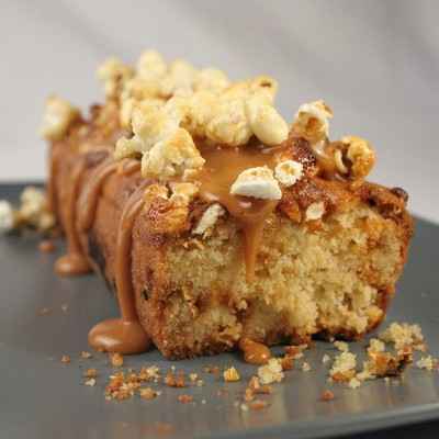 Cake au pop corn et caramel