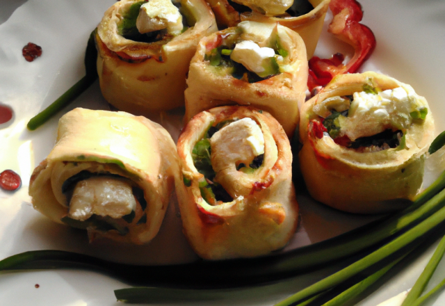 Rouleaux de parme au Cottage Cheese