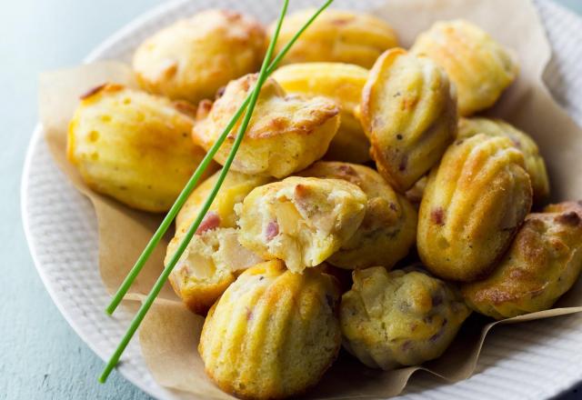 Mini Madeleines ananas et lardons