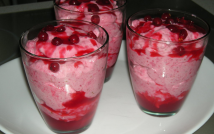 Mousse aux groseilles