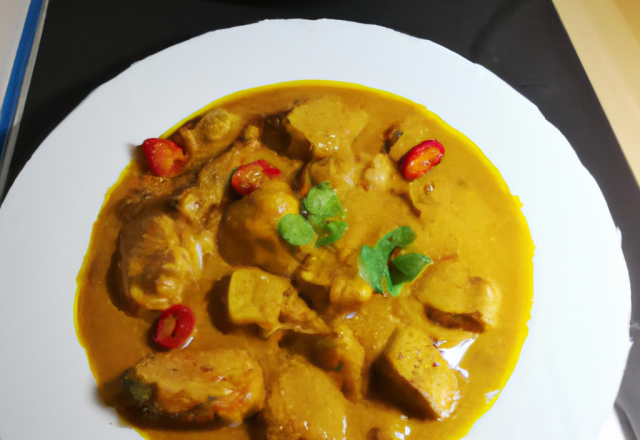 Poulet au curry maison