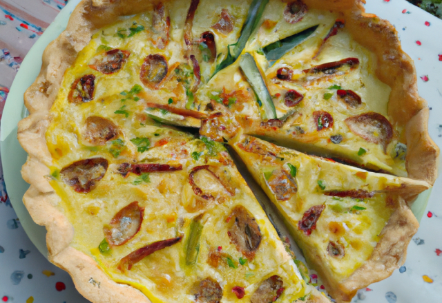 Quiche aux poireaux au Companion