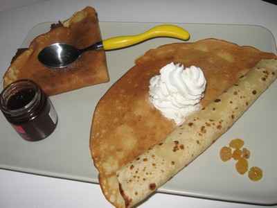 Crêpes sucrées légères