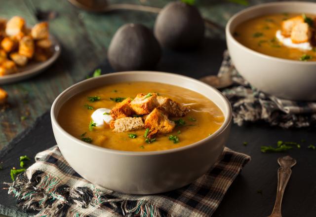 Velouté au navet boule d'or