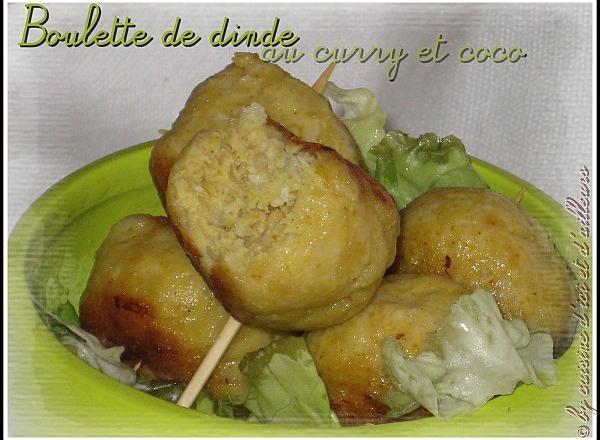 Boulette de dinde coco/curry