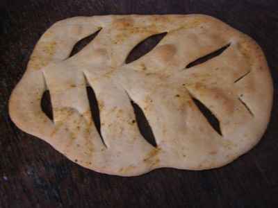 Fougasse aux poivrons