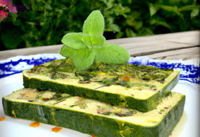 Terrine de courgettes à la menthe