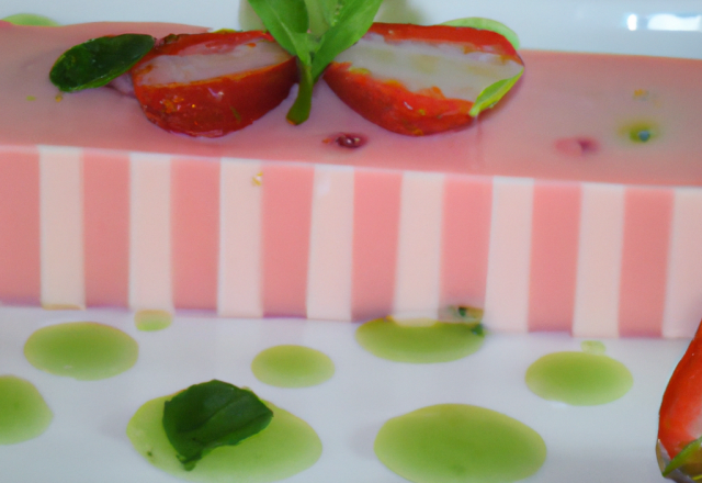 Terrine de fraises au muscat