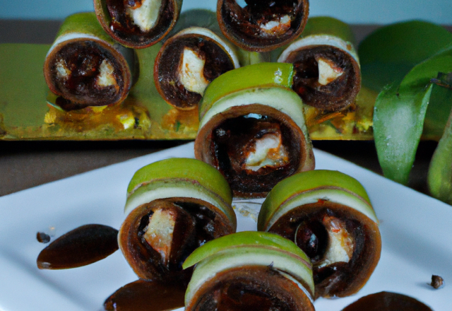 Maki poire-chocolat traditionnel