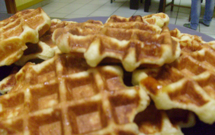 Gaufres de Liège au chocolat