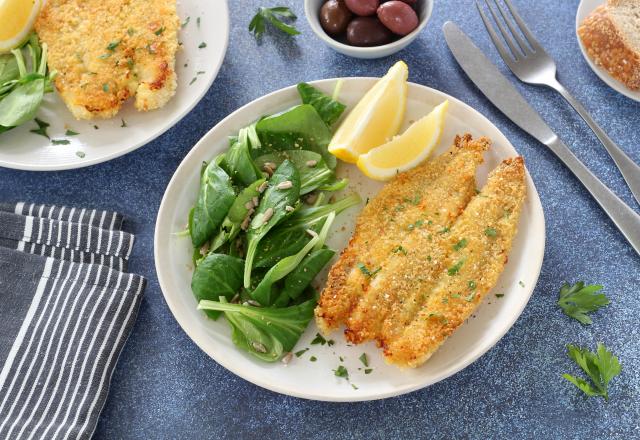 Filets de poisson panés au four