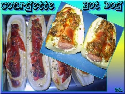 Courgette Hot Dog