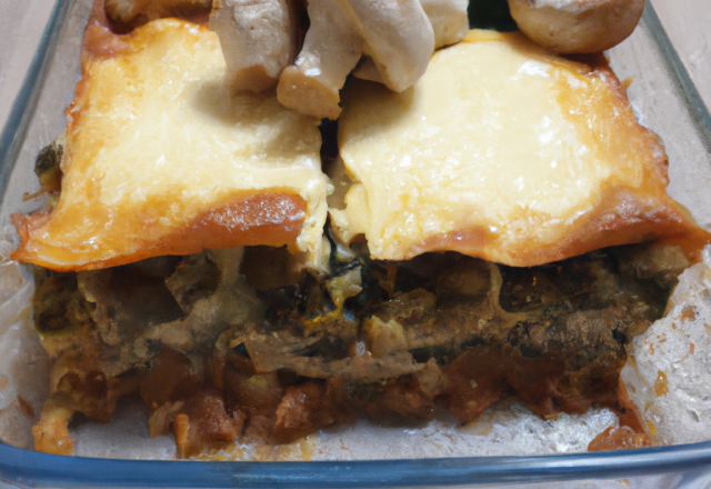 Lasagnes au brocoli et aux champignons