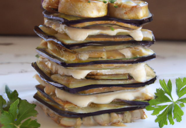 Millefeuille d'aubergines