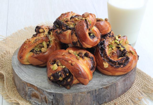 Babka au chocolat et pistaches