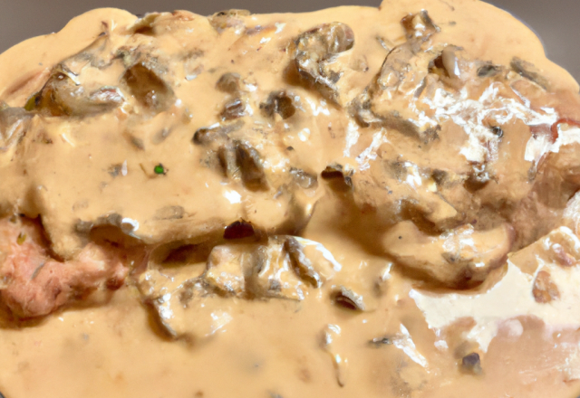 Escalopes de veau sauce romanoff