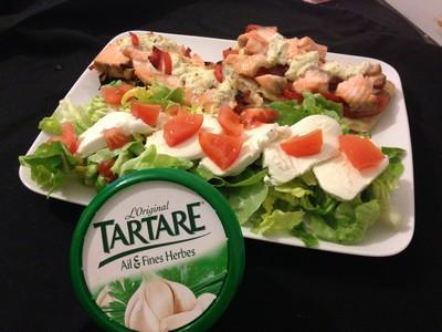 Salade de saumon au Tartare