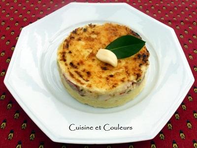 Parmentier crémeux à l'ail et à la morue