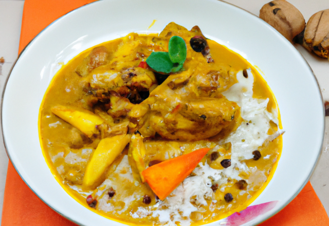 Curry de lapin à la noix de coco