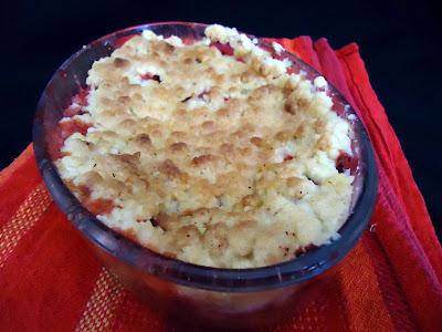 Crumble pommes et fraises classique