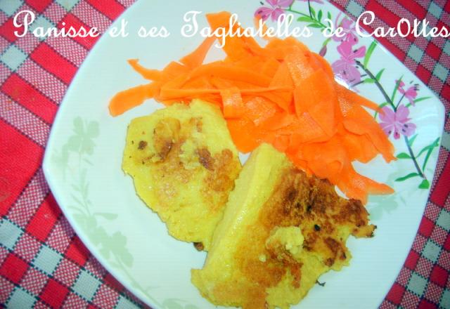 Panisse et ses tagliatelles de carottes